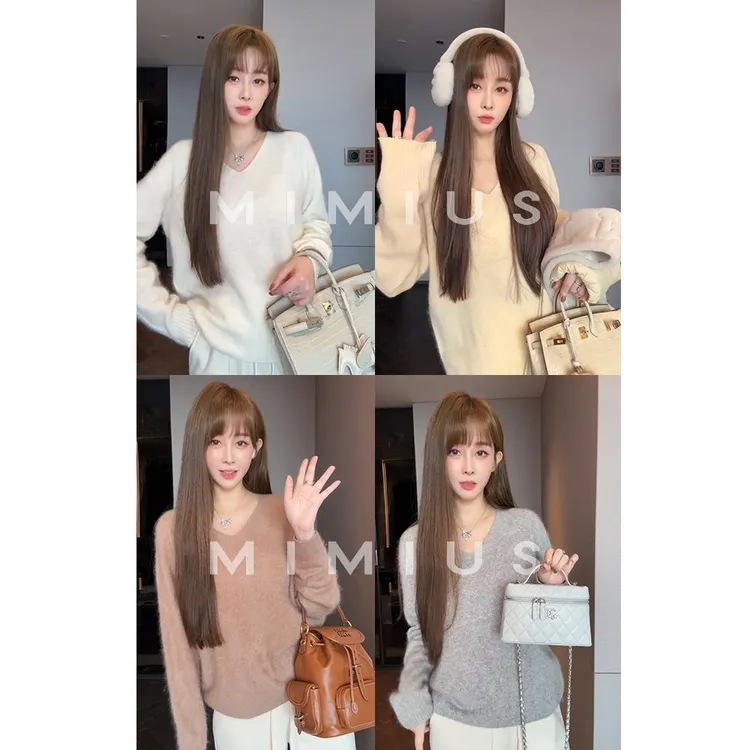 【mimius】P 210G拉毛羊绒羊毛软糯亲肤毛衣（不可机洗） WG08077