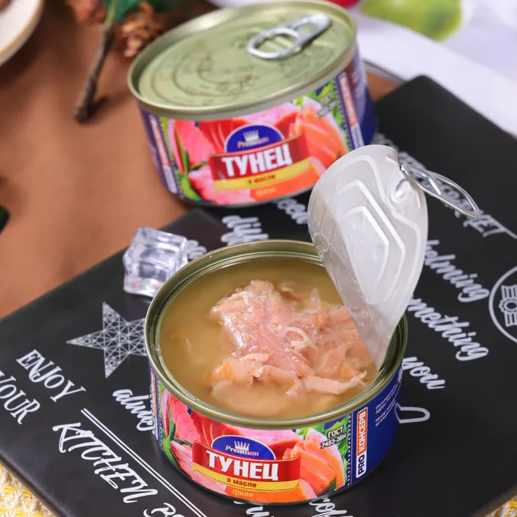 （新品）俄罗斯原装进口金枪鱼罐头开封即食方便食品185克一罐