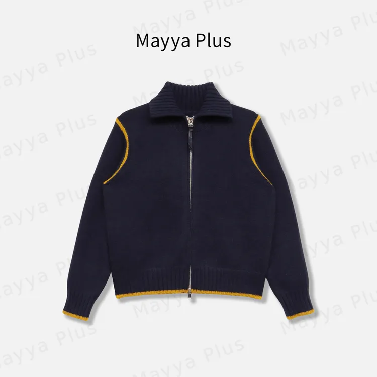 【北欧岛】Mayya Plus麦芽定制气质显瘦流光风针织开衫32546853