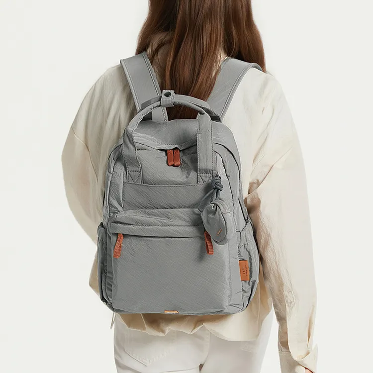 莱夫双根防泼水【秋季出游】登山大容量户外背包双肩防刮深灰色书包