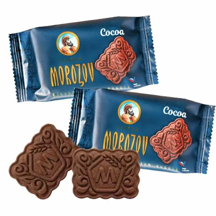 32包*46克整箱包邮】俄罗斯进口维克多莫罗佐夫可可饼干到明年1月