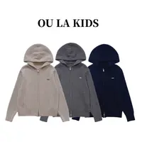 2025冬季新品女童韩版纯色简约竖条拉链针织开衫童装毛衣A5802