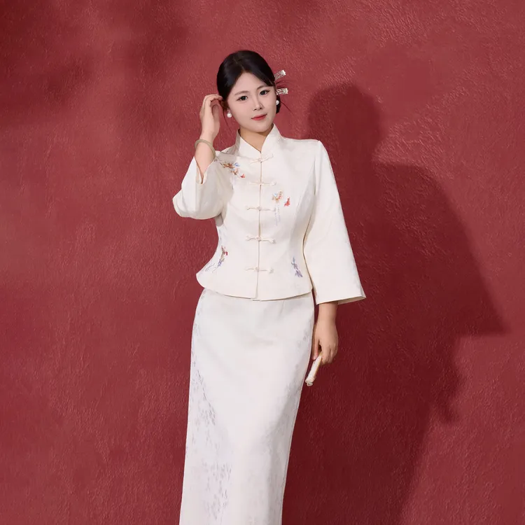 【窈窕佳人】秋大码女装微胖mm新中式国风订婚结婚敬酒服DM32819