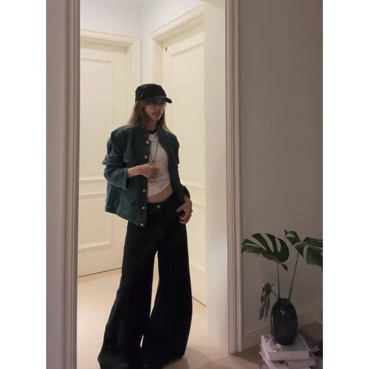 MARIE.COCO韩系时尚高级感套装秋季新款小香风夹克外套气质阔腿裤