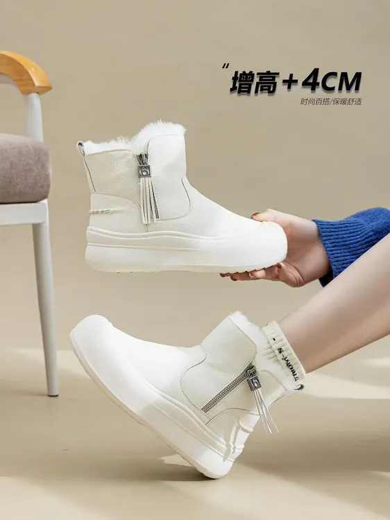 6275-1时尚雪地靴平底短靴雪地靴女士防水短筒保暖成人冬季
