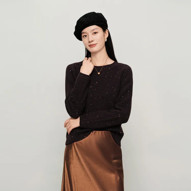 敦奴25冬季【星空羊毛衫】时尚显瘦百搭羊毛针织衫FU572120