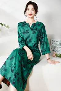 【澜翠】A8740秋季上新重磅连衣裙时尚气质女士显瘦优雅