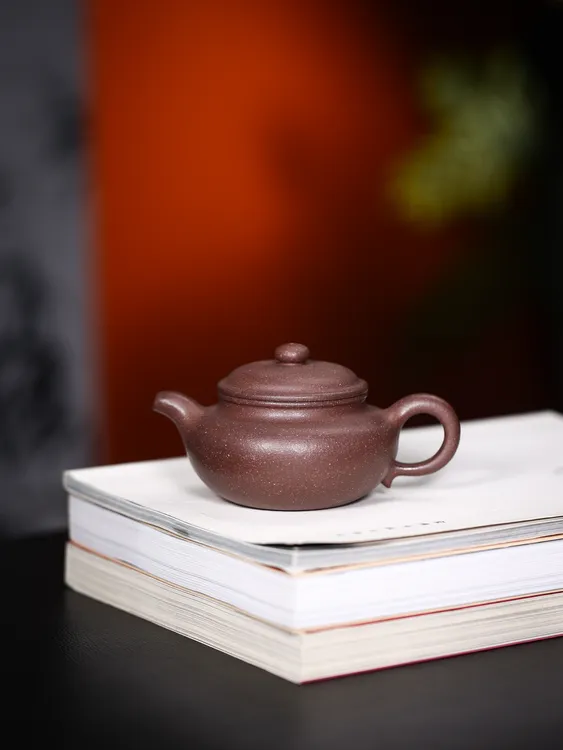 陈子平 仿古壶 大水潭粗砂天青泥 容量200cc 正宗宜兴原矿手工壶