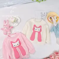 【Dannirabbit】*潮系新款腮红kt猫＋立体耳朵卫衣＋舒适透气* D-W907