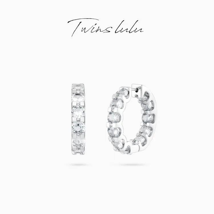 TWINS LULU 镀K金 秋上新 轻奢气质时尚高级感圆形耳环TSL3013