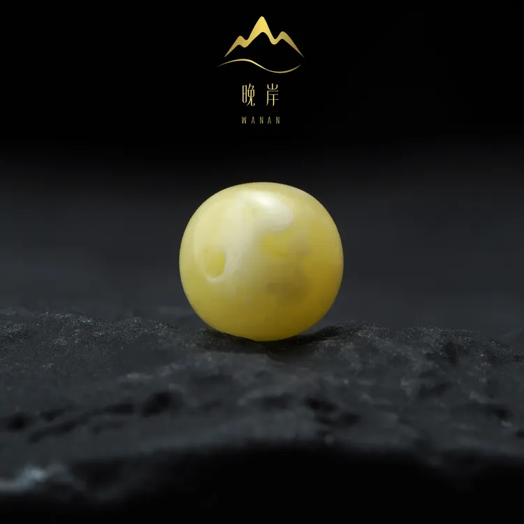 晚岸天然原矿俄料蜜蜡老型桶珠单珠散珠白蜡猴头金刚星月文玩配饰