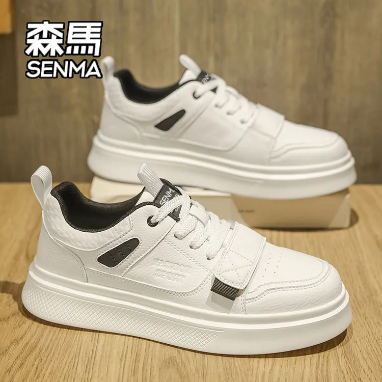 SENMA/森马男鞋秋季休闲百搭低帮板鞋青少年轻便软底运动小白潮鞋