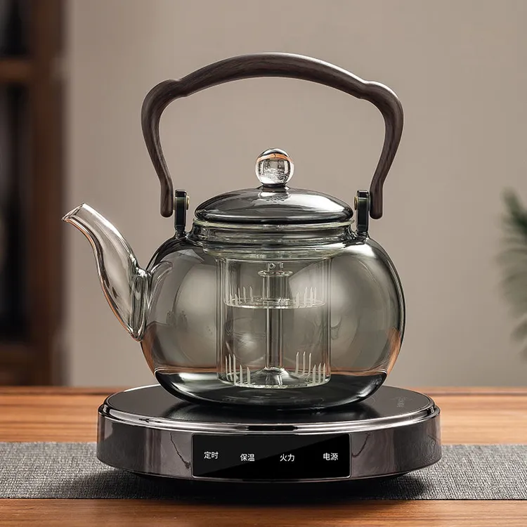 电陶炉煮茶家用玻璃提梁壶蒸煮一体煮茶器2025新款烧水壶围炉煮茶