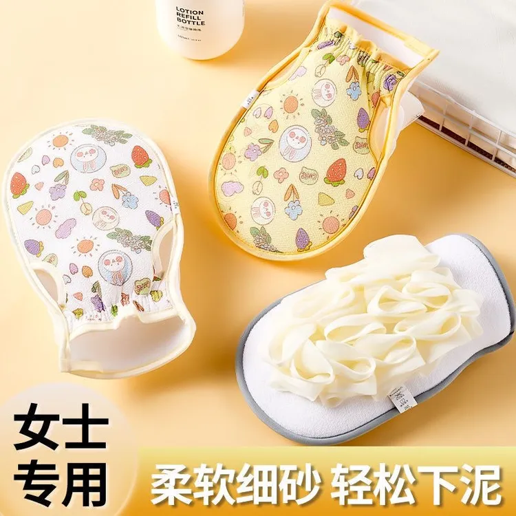 搓澡巾二合一强力搓泥双面细砂浴花女士专用起泡搓澡神器搓泥擦背