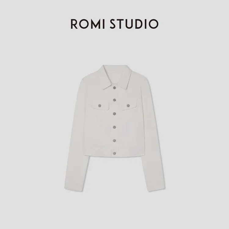 ROMI STUDIO“美式休闲”经典款高支长绒竹节棉牛仔外套 RWCSWY1876