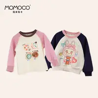 MOMOCO女童秋季儿童洋气时尚卡通立体玩偶插肩袖卫衣77730232011