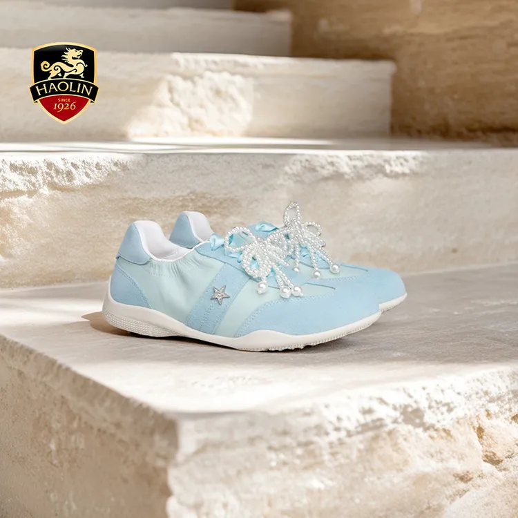 豪麟名鞋迪嘉女鞋牛皮革经典时尚德训鞋休闲鞋DJXXO52WX203