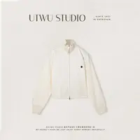 UTWU小敏 「BV夹克」1oo精梳棉复古罗纹磨毛短款夹克外套UTAW1047