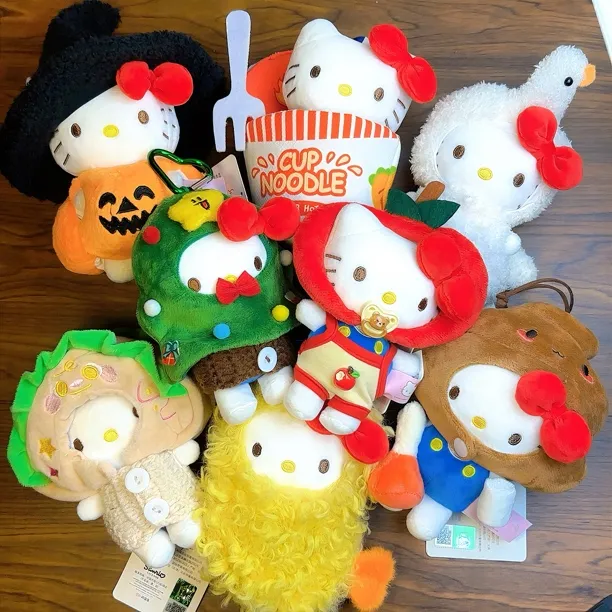 【正版】变装系列HelloKitty包包挂件可爱diy炸虾万圣节泡面大白鹅