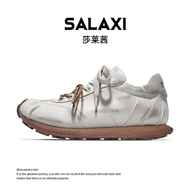 SALAXI/莎莱茜 2025冬季新品简约百搭德训鞋软底运动男女阿甘鞋