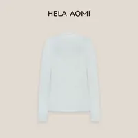 HELA AOMI“精纺羊绒”绵羊毛简约半高领罗纹宽松上衣CY5CC32495