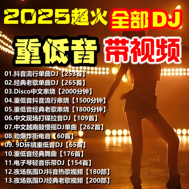 【全DJ嗨曲】2025超火，车载音乐U盘新款劲爆DJ抖音流行热歌榜带视频