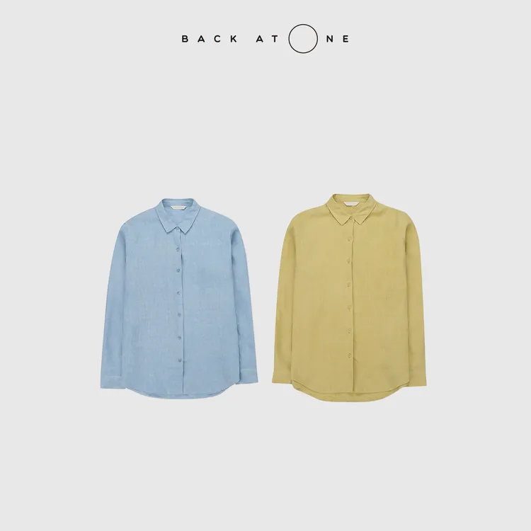 BackAtOne  “风之笔触”  法式气质慵懒风亚麻衬衫 BFS-1BS105N-K