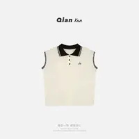 【千寻严选】夏季时尚气质百搭洋气减龄小众设计感针织衫X5ZZS1325A