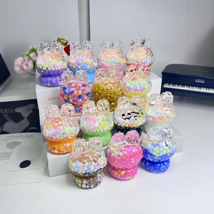 入油流沙布布盲盒创意精品公仔手办桌面摆件装饰品