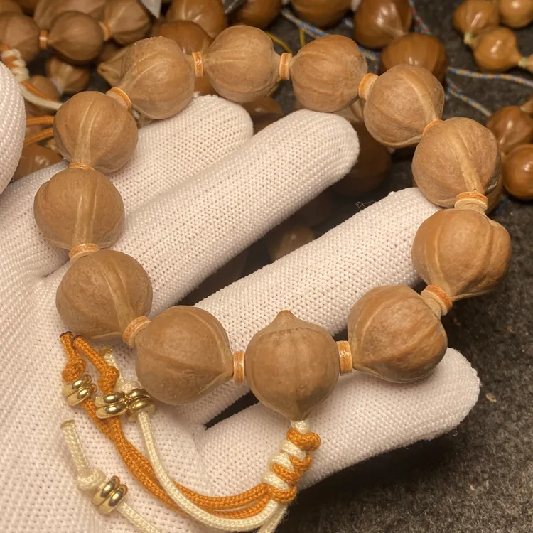 橄榄核铁核原皮正圆素核圆珠把玩手饰男女款短圆手持原核手串