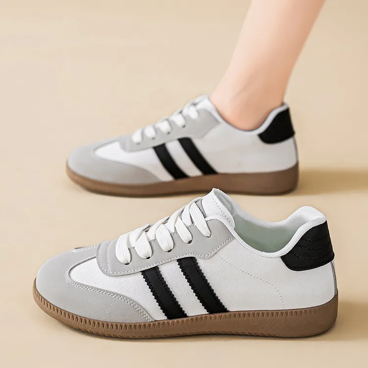 德训鞋女2025春夏新款透气科二练车帆布鞋百搭平底运动休闲板鞋女