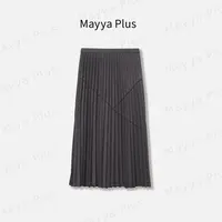 【百褶艺术】Mayya Plus麦芽定制高腰流光风针织百褶半身裙32537510
