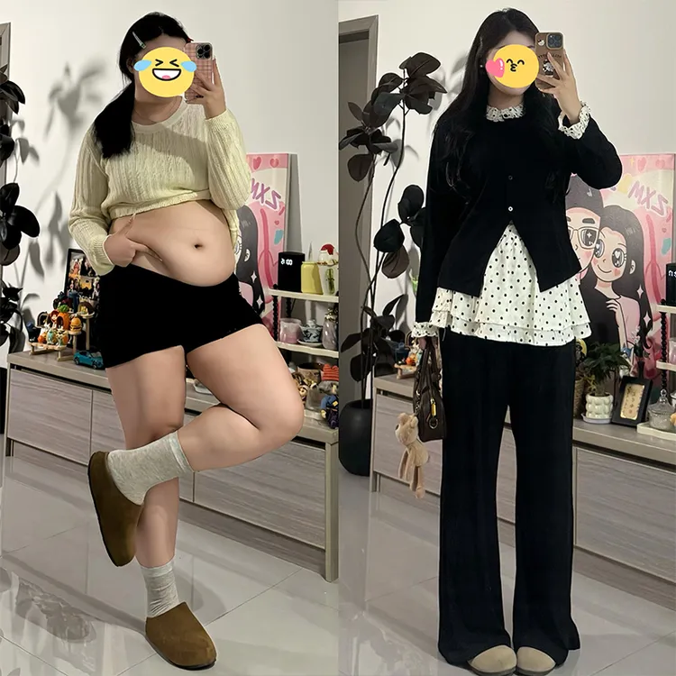 大码微胖mm韩系小香风女加绒设计感波点辣妹针织上衣假两件