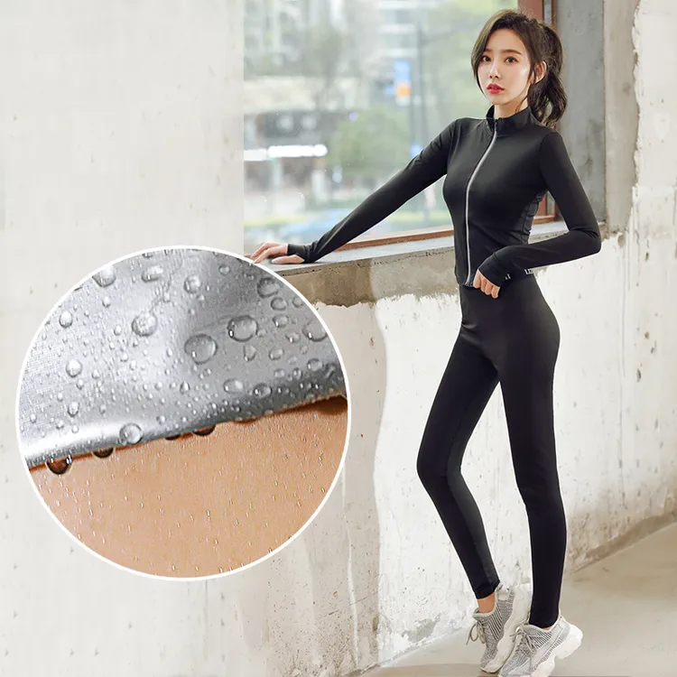 暴汗服女套装高腰爆汗服瑜伽健身跑步出汗服衣暴汗发汗服女暴汗裤
