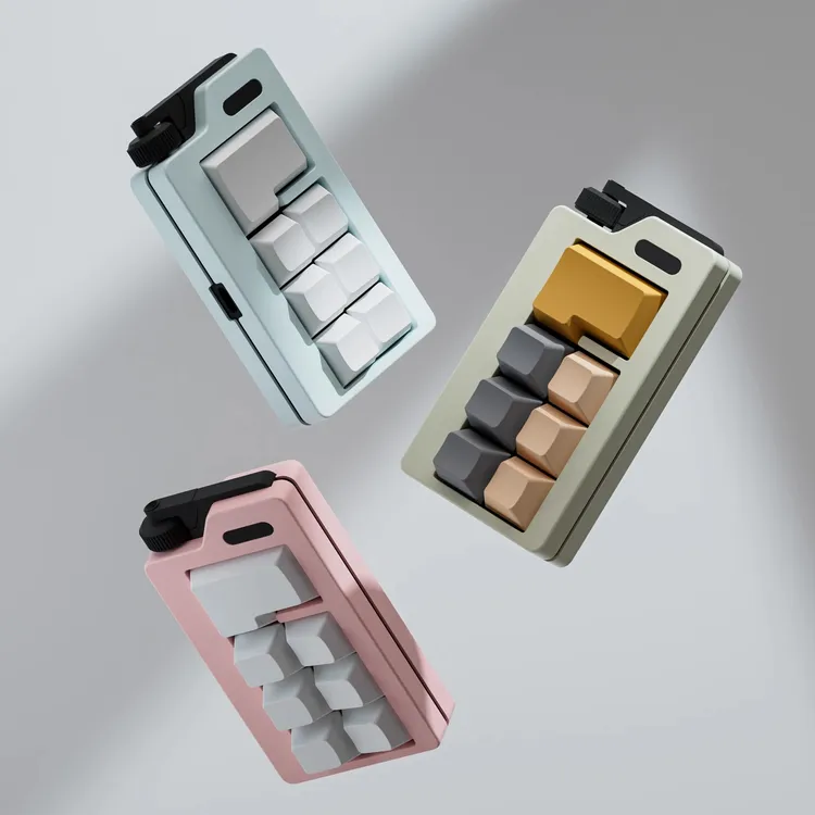 薄荷糖 pad玩具键盘3种颜色可选塑料解压模型可自行更换轴体