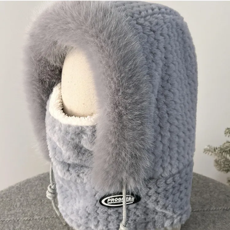 2025秋冬季新款骑车保暖防寒帽子护耳雷锋帽口罩一体冬季保暖帽MZ