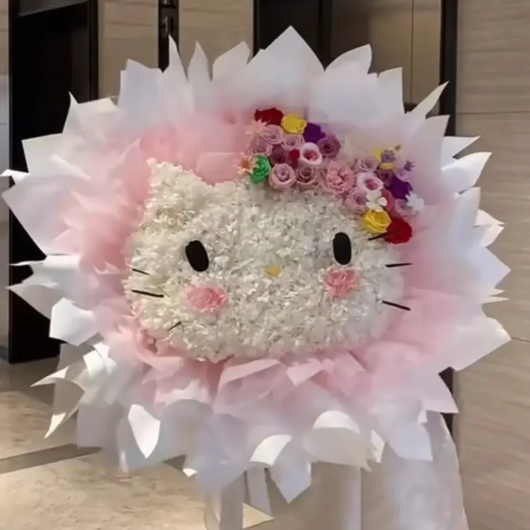 永生花玫瑰kitty玩偶小众真花香皂花束送闺蜜情人节生日礼物