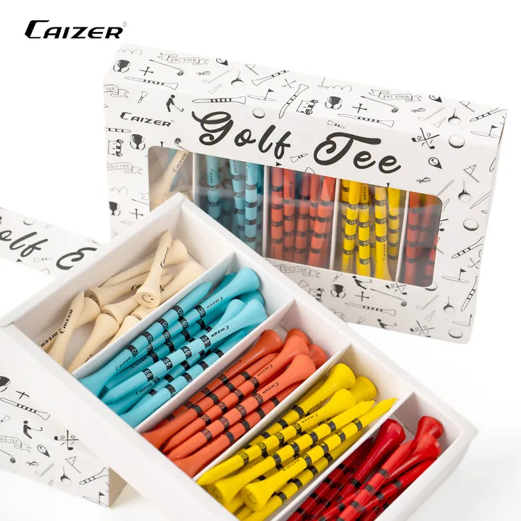 高尔夫球tee刻度球钉耐打耐用木钉竹钉球t球托golf用品配件