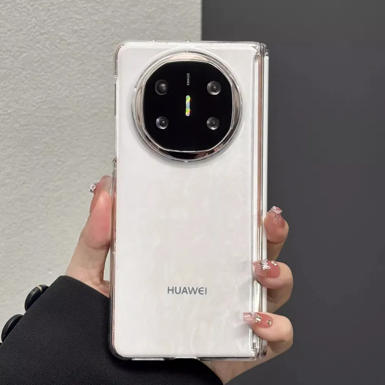 适用华为MATEX5透明磁吸透明壳升级双中轴保护X6中轴时尚手机壳
