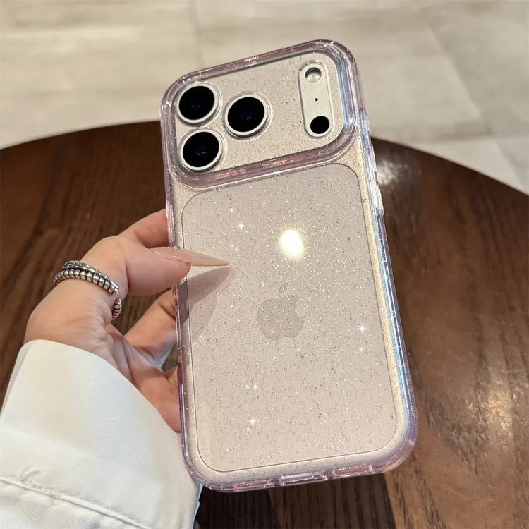 网红闪粉透明适用iPhone17Promax手机壳苹果17Air/16全包防摔软壳