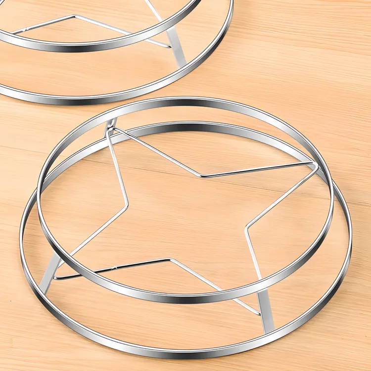 不锈钢锅架扁体厨房置物架多功能台面锅具防烫蒸架锅垫多功能支架