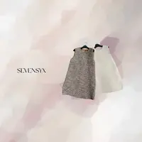 【中秋特价棕白连衣裙】25新款 深圳欧货SEVENSYX  轻奢气质 连衣裙