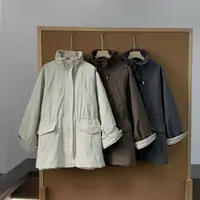 FUJIA STYLE新款三四百大简约气质休闲立领棉服M5503