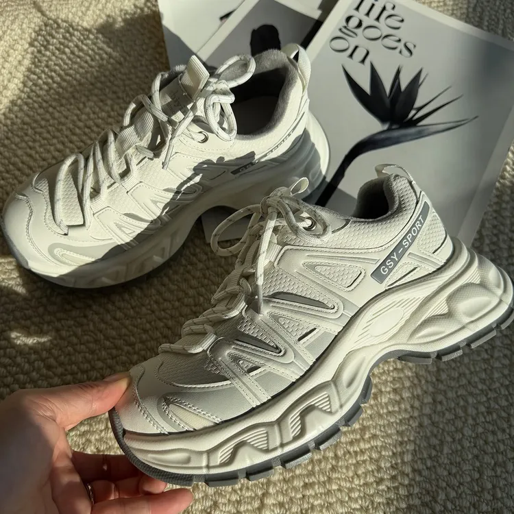 歌诗茵老爹鞋女厚底2025秋冬新款加绒保暖轻便舒适休闲百搭运动鞋