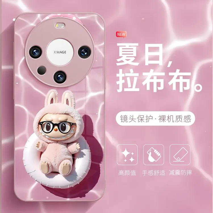 适用于华为mate70pro+手机壳labubu拉布布泡泡玛特mate60pro高级