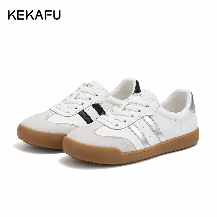 珂卡芙软底德训鞋春季2025新款百搭小白鞋休闲珂卡芙女鞋鞋子