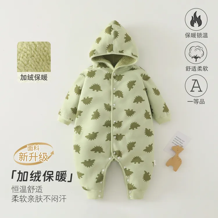 婴儿长袖连体衣a类春季春秋宝宝衣服保暖外出爬爬服安阳婴童装