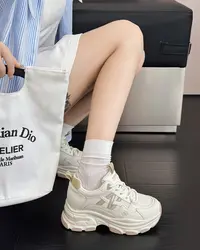 D0182内增高老爹鞋运动鞋百搭网红女鞋秋季小白鞋韩版休闲鞋