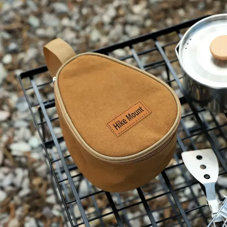 雪拉碗收纳包户外露营收纳袋野炊专用包帆布碗包大容量手提餐具包