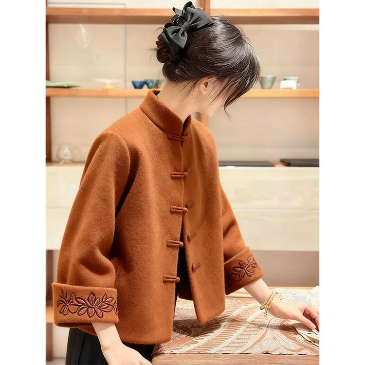 新中式女装国风冬季外套2025新款秋季爆款气质高级感独特复古上衣